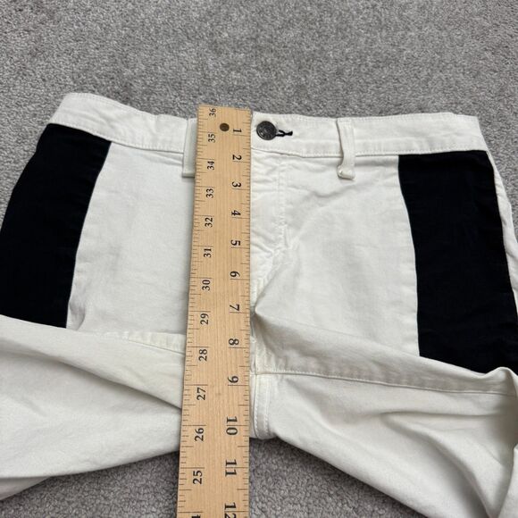 Rag & Bone Colorblock Skinny Ankle Denim Jeans Womens 30 Black White Mid Rise - Picture 12 of 14